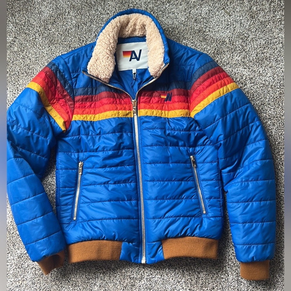 Aviator Nation 5 Stripe Jacket NWT